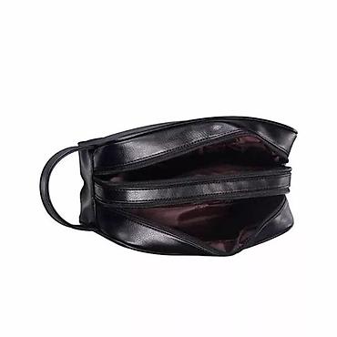 личный вещи: Мужской дорожный органайзер Сумка из экокожи, органайзер-косметичка — 3