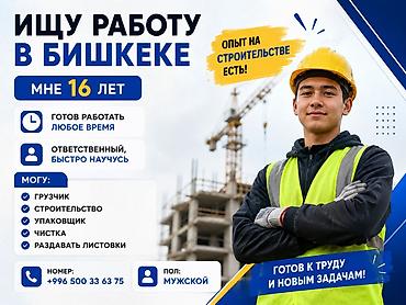headhunter kg: Услуги помощника в Бишкеке - Возраст: 16 лет - Пол: мужской - Опыт — 1
