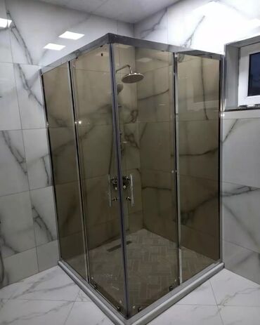 Duş kabinaları, arakəsmələr: 6mm 8mm 10mm sade mat dekorlu şüşələrdən hazirlanan duskabinlərin — 20