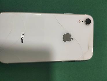 iphone xr ekran: IPhone Xr, 128 GB, Ağ, Qırıq — 1
