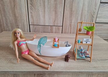 Igračke: Kao nov Barbi spa set kupatilo s kadom, spa i kupkama za lutke set — 1