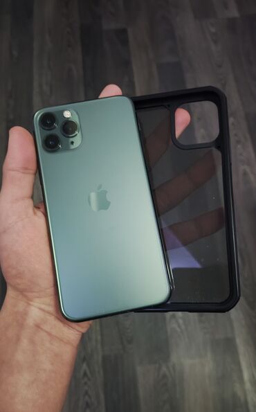 Apple iPhone: IPhone 11, Б/у, 64 ГБ, Зеленый, Чехол, 71 %