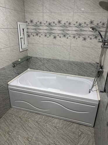 Vannalar: İşlənmiş Vanna, Plastik, 160x80sm, Ünvandan götürmə