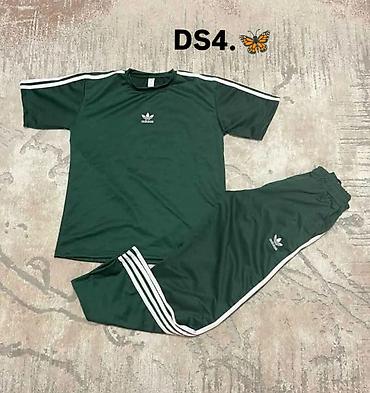 zute pantalone: Dvodijelni sportski komplet (majica + trenerka) sa tri pruge i — 2