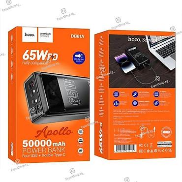 Внешние аккумуляторы: Внешний аккумулятор Hoco DB81A с емкостью 50000 мА*ч станет — 10