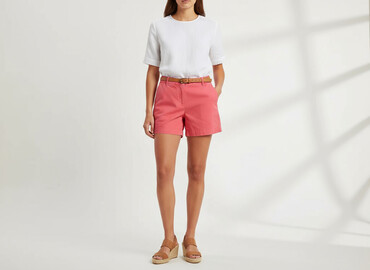 new yorker krótkie spodenki dresowe: Papaya, Shorts for women, size XL