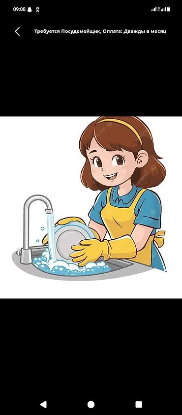 подработка на лето: Требуется Посудомойщик, Оплата: Ежедневно — 1