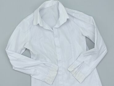 koszula taliowana: Shirt 10 years, condition - Perfect, pattern - Monochromatic, color - White