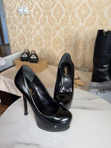 шпилька: Туфли Saint Laurent Paris Tribute Pumps Оригинал в почти идеальном — 3