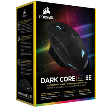 игровая мышка: Corsair Dark Core SE RGB : Благодаря сверхскоростному (1 мс, 2,4 ГГц)
