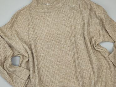 beżowe t shirty: Sweter, H&M, L (EU 40), condition - Good