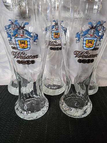 Čaše: Case za pivo Weizen nove iz 80ih. Nove retke case za pivo Ruhrglas — 6