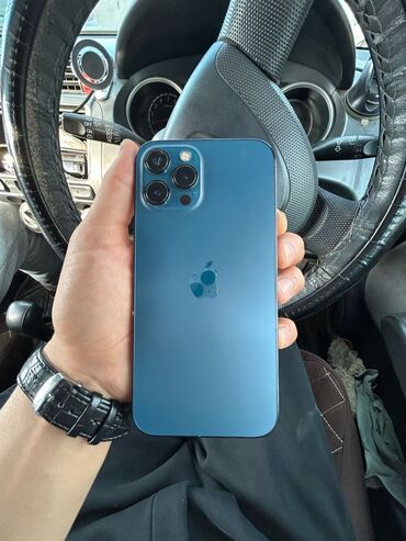 Apple iPhone: IPhone 12 Pro Max, Б/у, 128 ГБ, Matte Midnight Green, Защитное стекло, Чехол, Коробка, 79 %