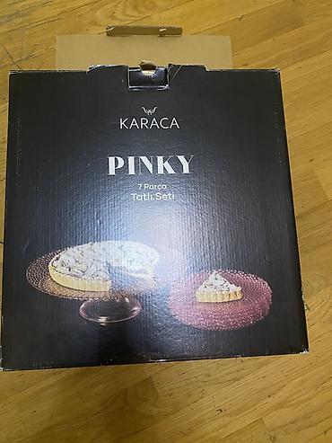 keks qablari: Karaca PINKY – 7 Parça Tatlı Seti - Rəng: Açıq çəhrayı - Material — 3