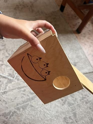 pet банки: Скворечник/домик для птиц из фанеры - Материал: фанера, внутренние — 3
