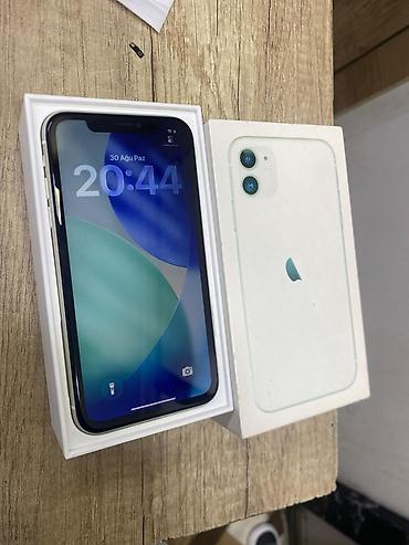 masaj sek: IPhone 11, 128 GB, Ağ, Simsiz şarj, Face ID — 2