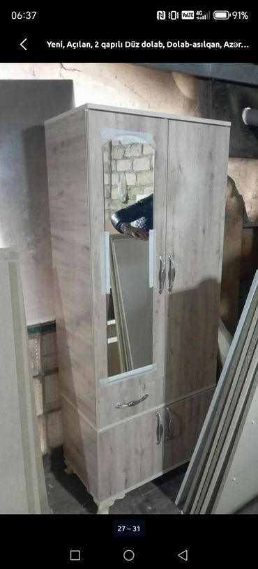 Dolablar: Yeni, Açılan, 2 qapılı Düz dolab, Dolab-asılqan, Azərbaycan — 31