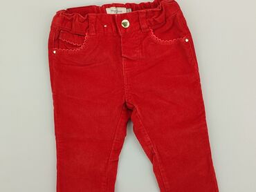 jeans z koronką: Denim pants, 9-12 months, condition - Perfect