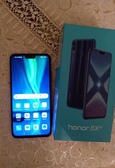 honor 90 pro qiymeti: Honor 8X, 64 GB, rəng - Qara, Barmaq izi
