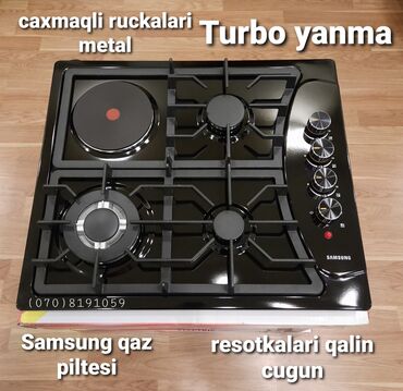 10223 elan | MƏTBƏX TEXNIKASI: Qaz piltesi qaz peci pilte samsungResotkalari qalin cugun. caxmaqli