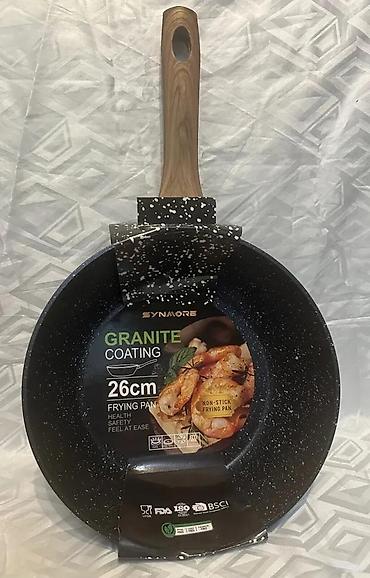 drveni stol: WOK Granitni tiganj 26X7,5cm NOVO. Opis proizvoda: Wok tiganj 26 cm je — 8