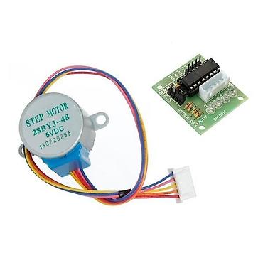 motor reduktor: 28 BYJ-48 Reduktorlu Step Motor və ULN2003A Step Motor Sürücü Kartı — 3