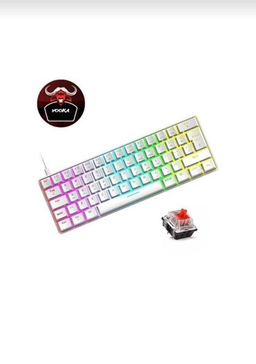 Klaviaturalar: Vooka T60 Rgb Red Switch Mexaniki Klavyatura