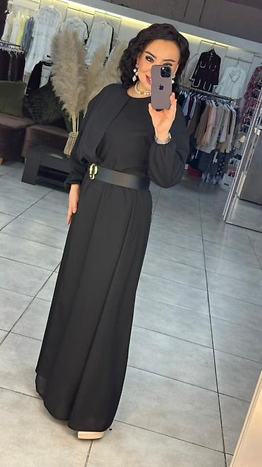 Вечерние платья: Вечернее платье, Длинная модель, Шифон, С рукавами — 2