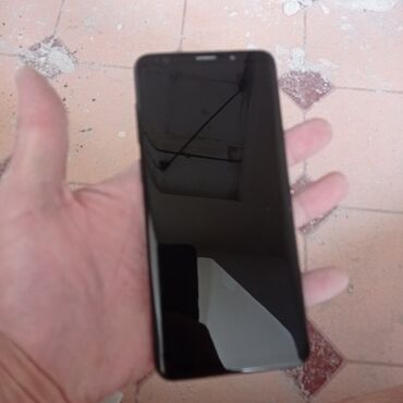 телефон 9с: Samsung Galaxy S9 Plus, Б/у, 64 ГБ, цвет - Черный, 2 SIM