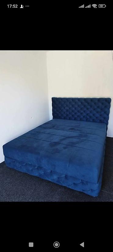 Kreveti: Tapacirani SPRING box francuski krevet sa uzglavljem – model sa — 10