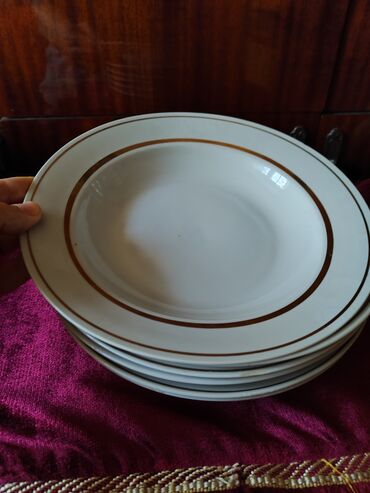 посуда тарелка: Глубокие супницы 6 штук по 80 сом