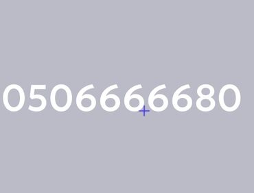 Nömrə: ( 050 ) ( 6666680 )