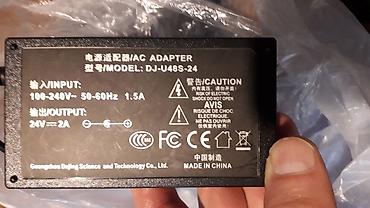 12 volt adapter: Adapter 24v 2 amp az işləmiş.Qiymət sondur ! Мало использованный.Цена — 2