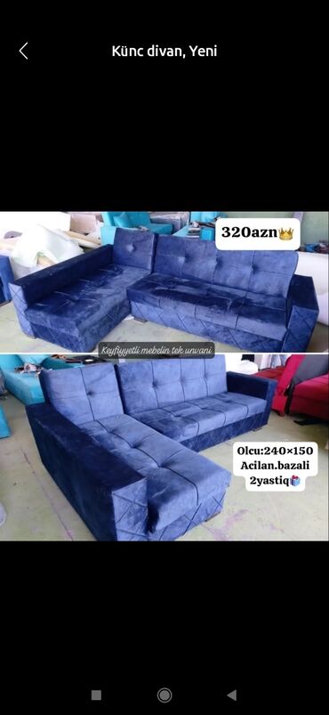 Divanlar: Künc divan, Yeni, Açılan, Bazalı, Parça, Şəhərdaxili pulsuz çatdırılma — 4