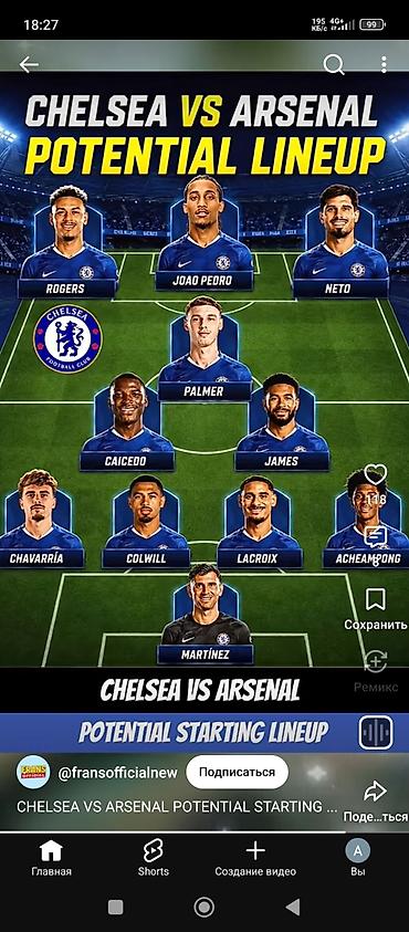 вентилятор фото: Постер/графика “Chelsea vs Arsenal – Potential Starting Lineup” - — 1