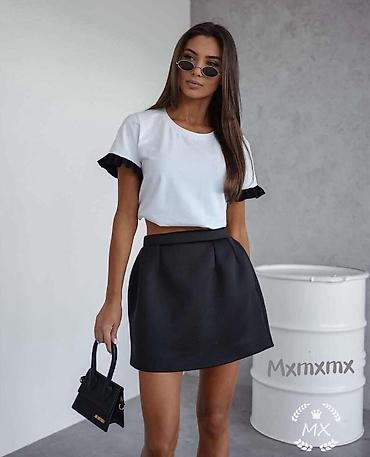 Kompleti: Damski komplet – kratka majica i mini suknja Opis: - Elegantni letnji — 2