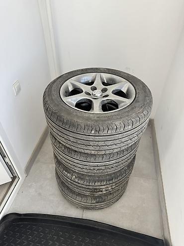 диски на аристо: Колеса в сборе 225 / 55 / R 16, Лето, Б/у, Комплект, Легковые, Литые, отверстий - 5 — 1