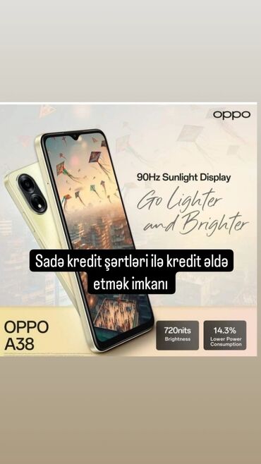 telefon smartfon: Oppo A39, 128 GB, Zəmanət, Kredit, Sensor