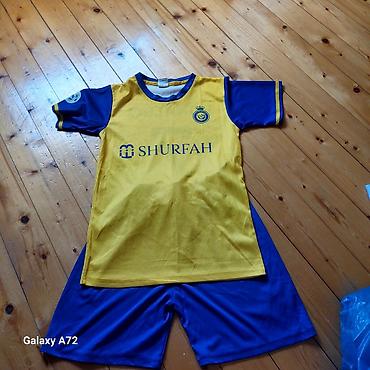 sabah fk forma: Məhsul: Uşaq futbol forması dəsti (2 ədəd) 1) Sarı-mavi dəst: - — 2