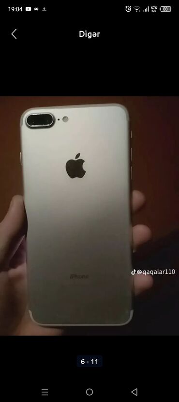 iphone 13 2 ci el fiyatları: IPhone 7 Plus, 128 GB, Ağ, Barmaq izi