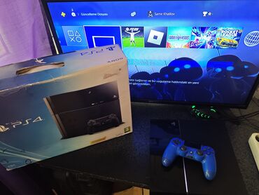 ps4 oyunlar barter: Sony PlayStation 4 500gb+1 pult shivaki(32inc) Televizor Hər ikisidə