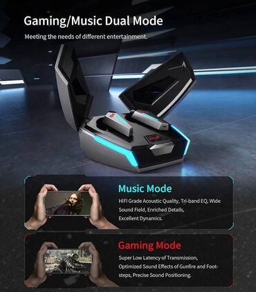 Qulaqcıqlar: GX07 True Wireless Gaming Earbuds with ANC Xüsusi tənzimlənmiş H+ səs — 7