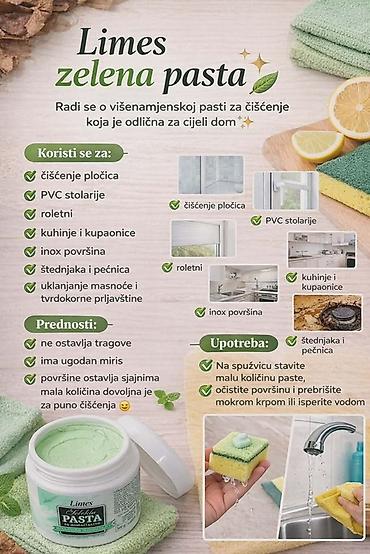 tobogan cena: Limes Selektа zelena pasta za domaćinstvo – višenamenska pasta za — 2
