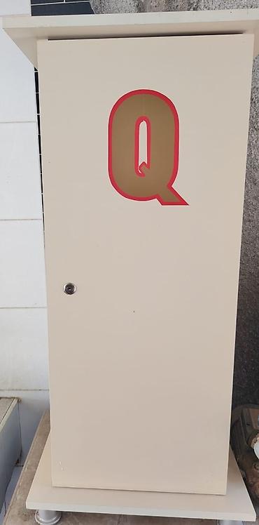 ofis ucun kreslo ucuz: Ağ rəngli birqapılı şkaf - Material: laminat/MDF lövhə - Rəng: açıq — 2