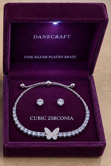 Ювелирные изделия: DANECRAFT zərgərlik dəsti - Material: Fine Silver Plated Brass (incə — 1