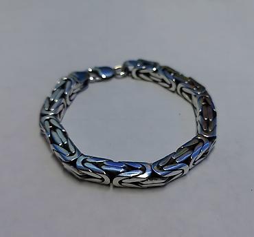 Серебряные цепочки: Цепочка, Бисмарк, Проба 925, Унисекс, Новый — 26