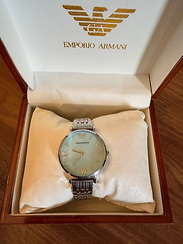 3d saatlar: Yeni, Qol saatı, Emporio Armani, rəng - Mavi — 1