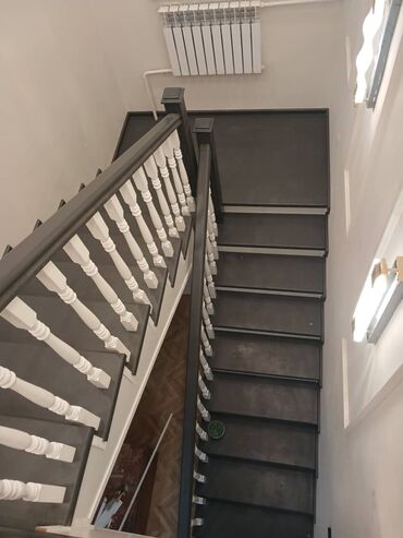 Деревянные лестницы: Деревянная лестница Для дома, Бесплатный замер, Форма лестницы: Много-маршевая, Стиль: Классический — 12