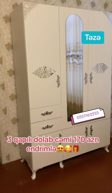 Dolablar: Yeni, Açılan, 1 qapı Düz dolab, Dolab-asılqan — 12