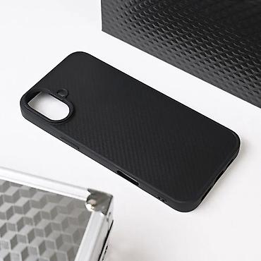 Maske i futrole za telefone: Maska Magsafe Kevlar za iPhone 16 Plus 6.7 crna. Uz brzu dostavu i — 9